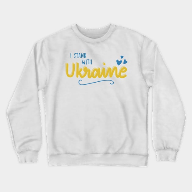 I stand with Ukraine Crewneck Sweatshirt by nicolecella98